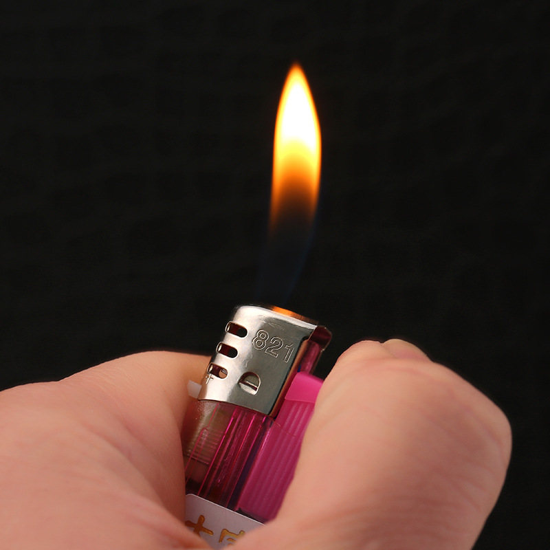 Open flame plastic lighter wholesale disposable advertising lighter manufacturer direct sales