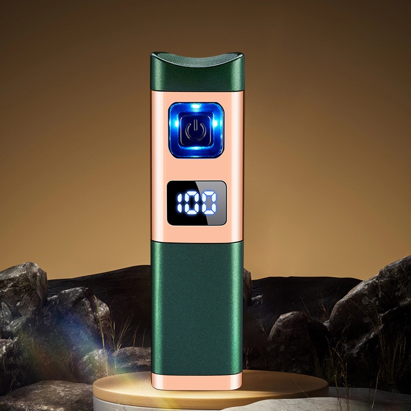 Three fire straight blue flame cigar special fire lighter gas-electric two-in-one