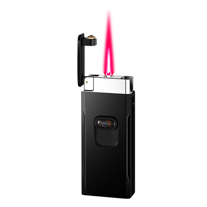 Novel and unique gravity sensing ignition lighter windproof red flame inflatable lighter