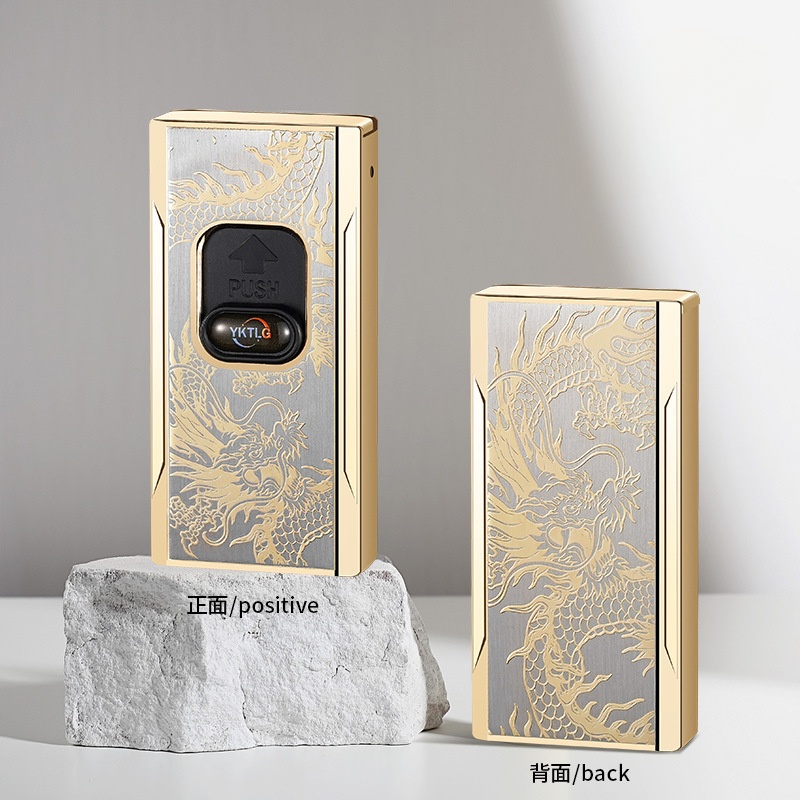 Novel and unique gravity sensing ignition lighter windproof red flame inflatable lighter