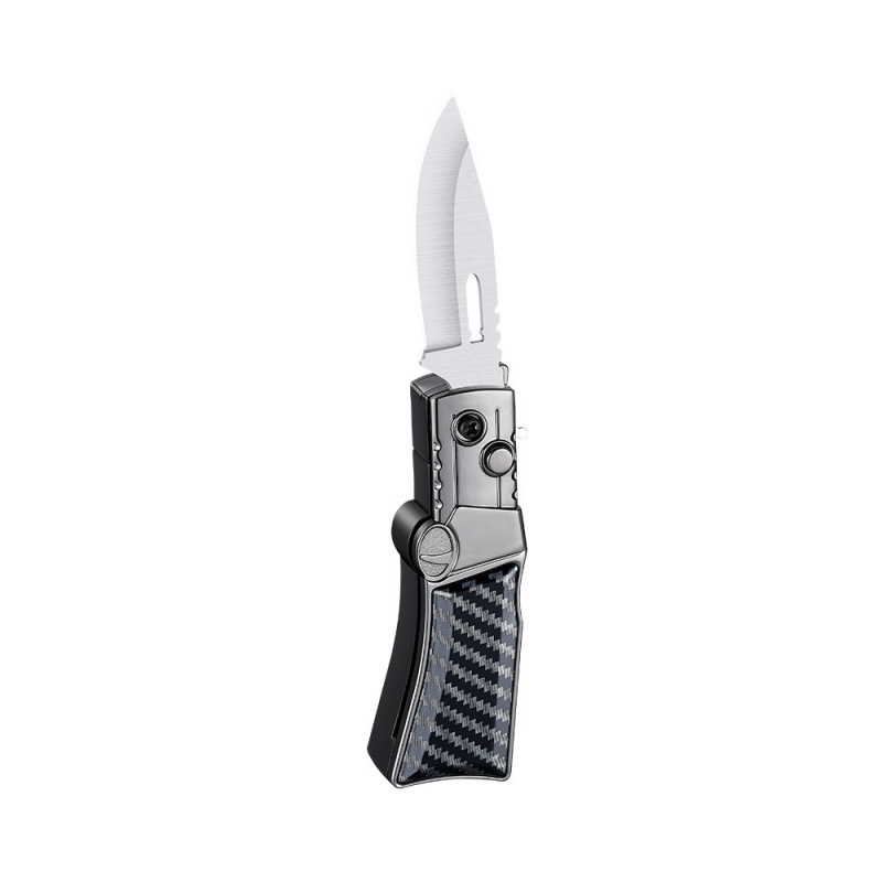 Stock shape folding knife straight-pull lighter creative personality straight-pull windproof lighter