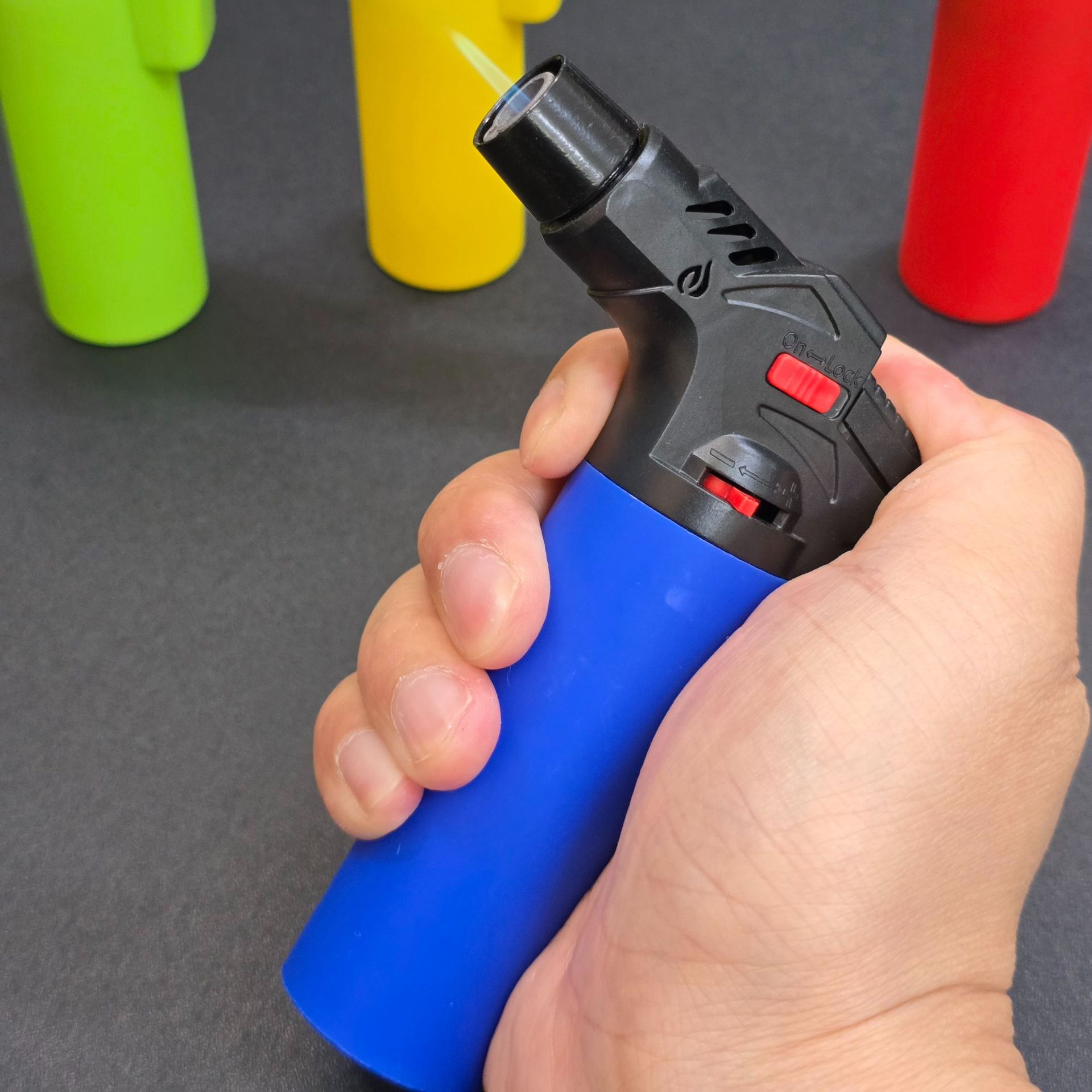 Factory direct sales direct lighter welding gun small spray gun outdoor cigar windproof gas igniter