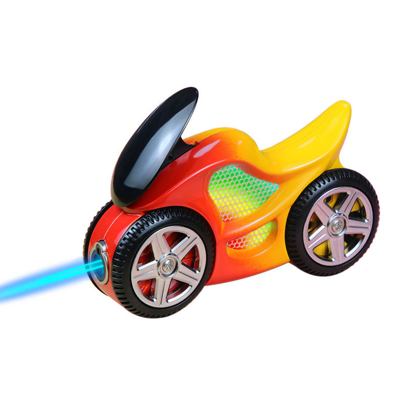 New motorcycle lighter inflatable windproof lighter Internet celebrity cool and explosive