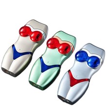 Weird creative luminous bikini beauty windproof lighter styling inflatable metal
