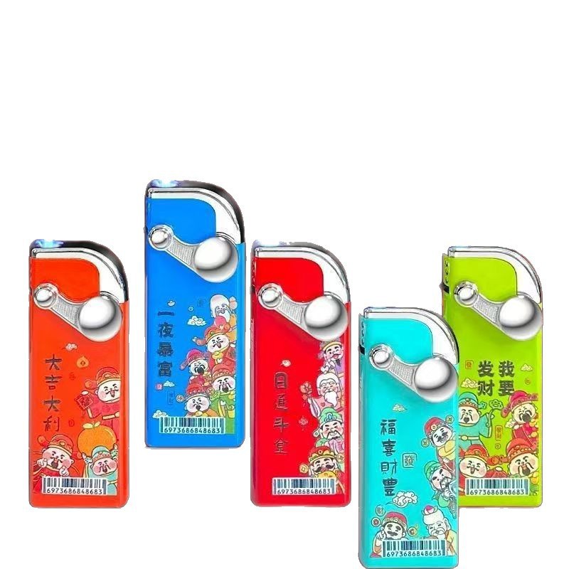 Internet celebrity new rocker lighter inflatable windproof direct blue flame creative personality