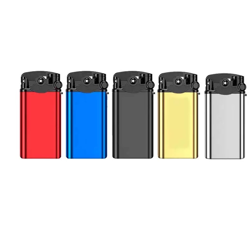 New creative rocker lighter windproof direct rush custom advertising lettering logo metal wholesale