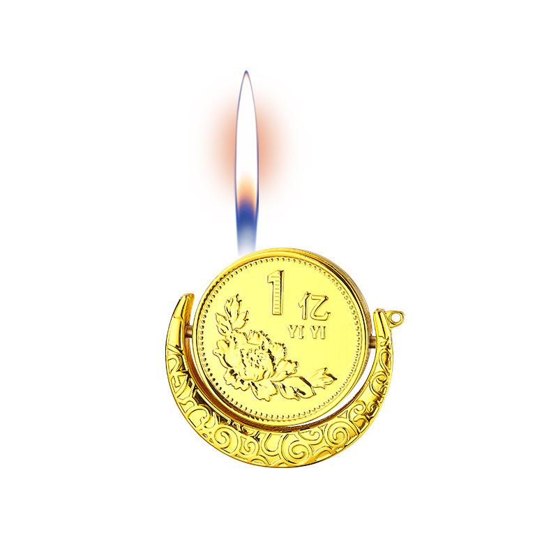 Crescent-shaped relief turns 100 million lighter spinning top to decompress creative coins