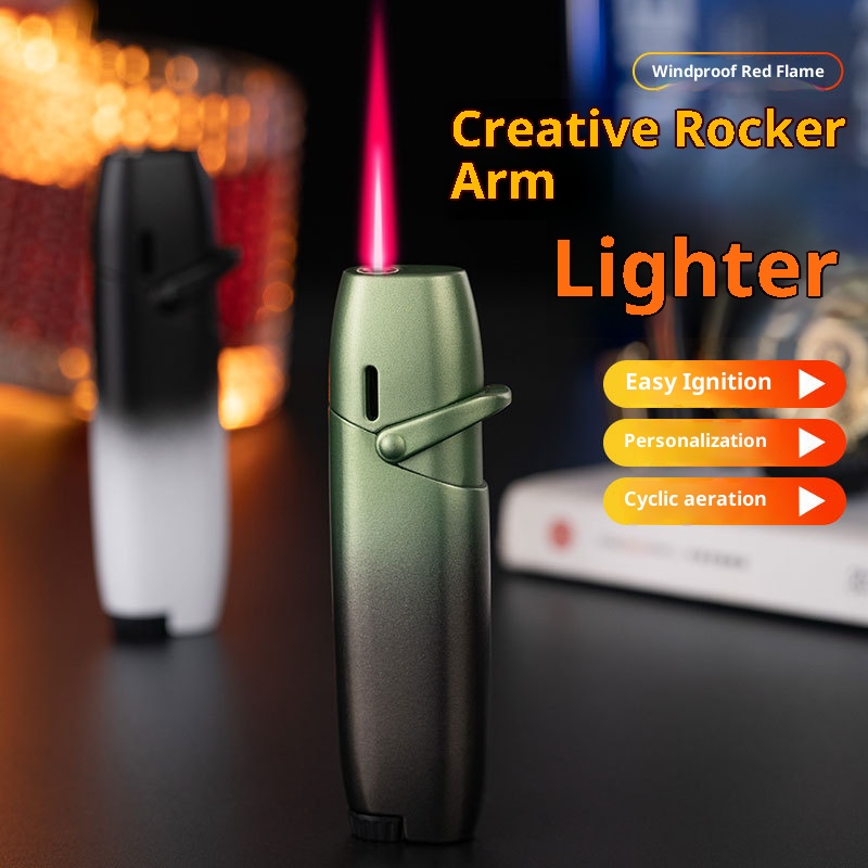 windproof-lighter-inflatable-pink-flame-strawberry-bear-gradient-color-cartoon-personality