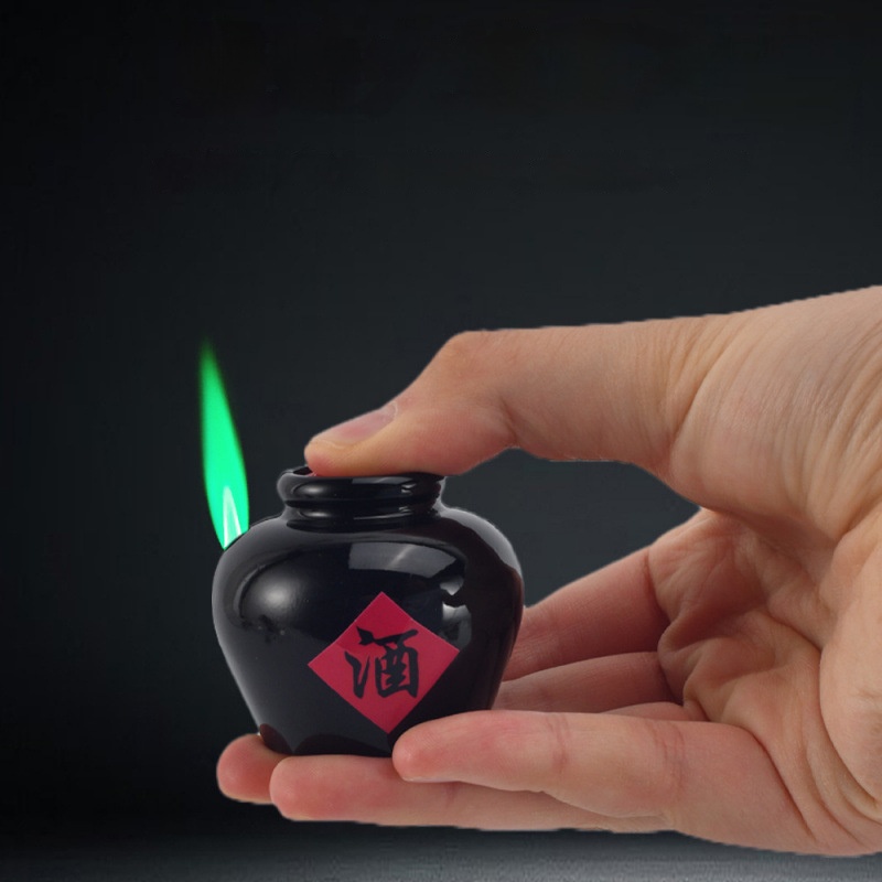 Ancient mini wine jar lighter wine glass desktop landscaping decoration wine bowl small ornaments