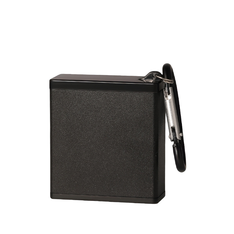 Exquisite and compact sealed ashtray with keychain to carry around with engraved advertising